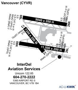 InterDel Aviation Services airport map