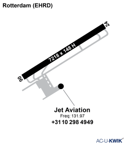 Jet Aviation –Rosaterdam airport map