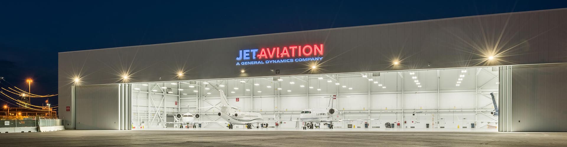 Aviation hangar in Boston