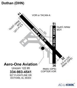 Map of Areo-One Aviation