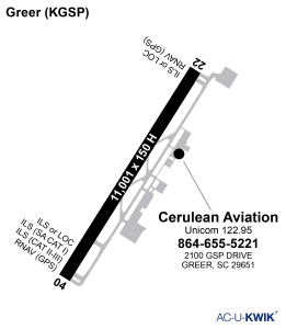 Cerulean Aviation airport map