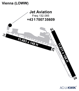 Jet Aviation – Vienna airport map