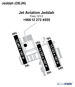 Jet Aviation – Jeddah airport map