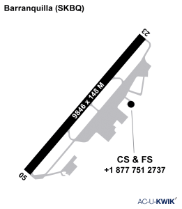 Caribbean Support & Flight Services airport map