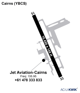 Jet Aviation – Cairns airport map