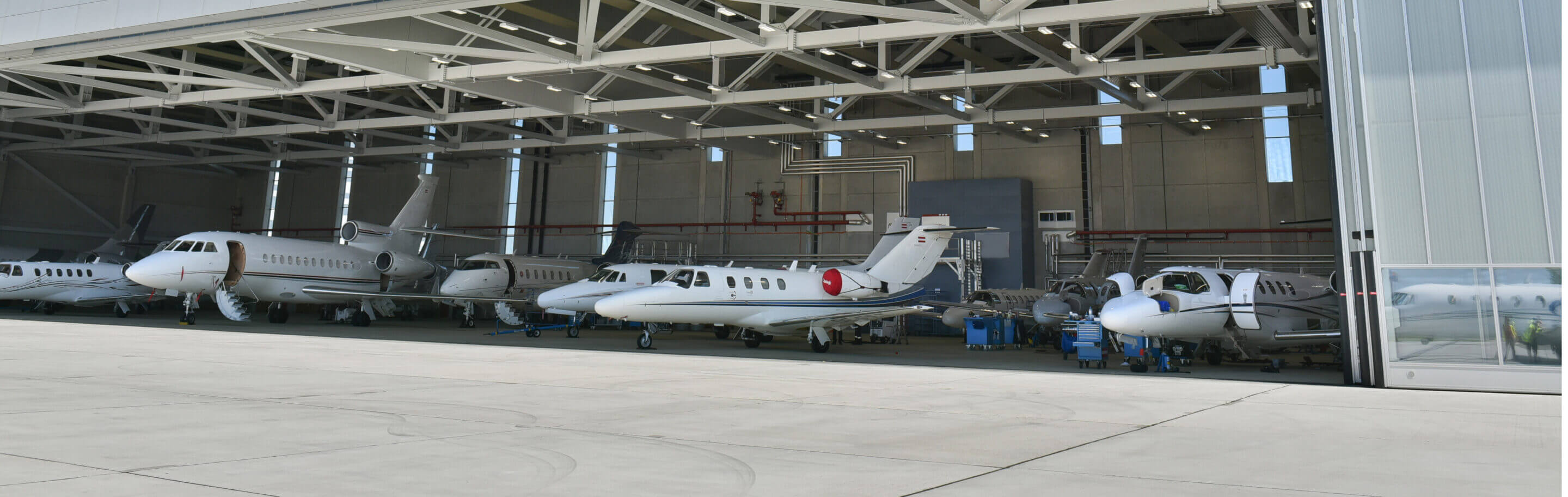 Planes in the hangar