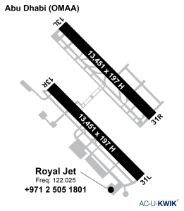 Royal Jet airport map