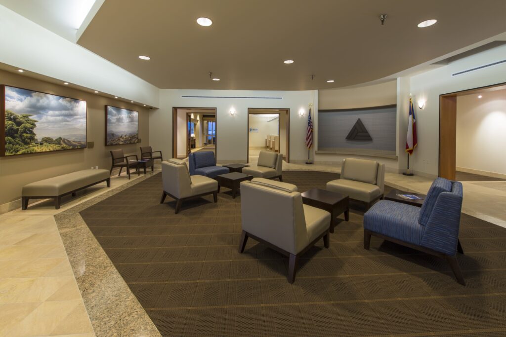 Modern waiting room in the lobby