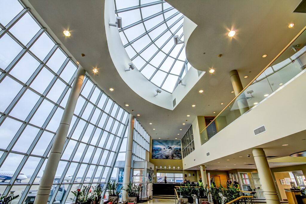 Interior of Skyservice FBO - Toronto