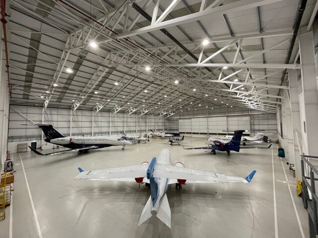 Jet Centre airplane hangar