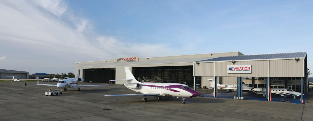 Plane and Jet Aviation hangar