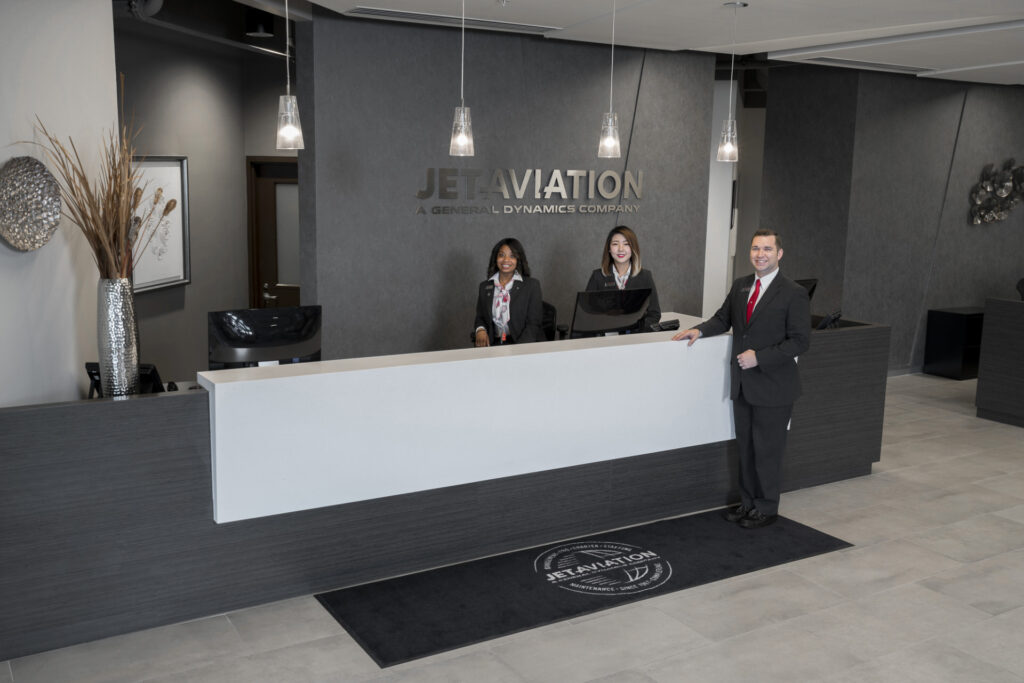 Customer service team at lobby
