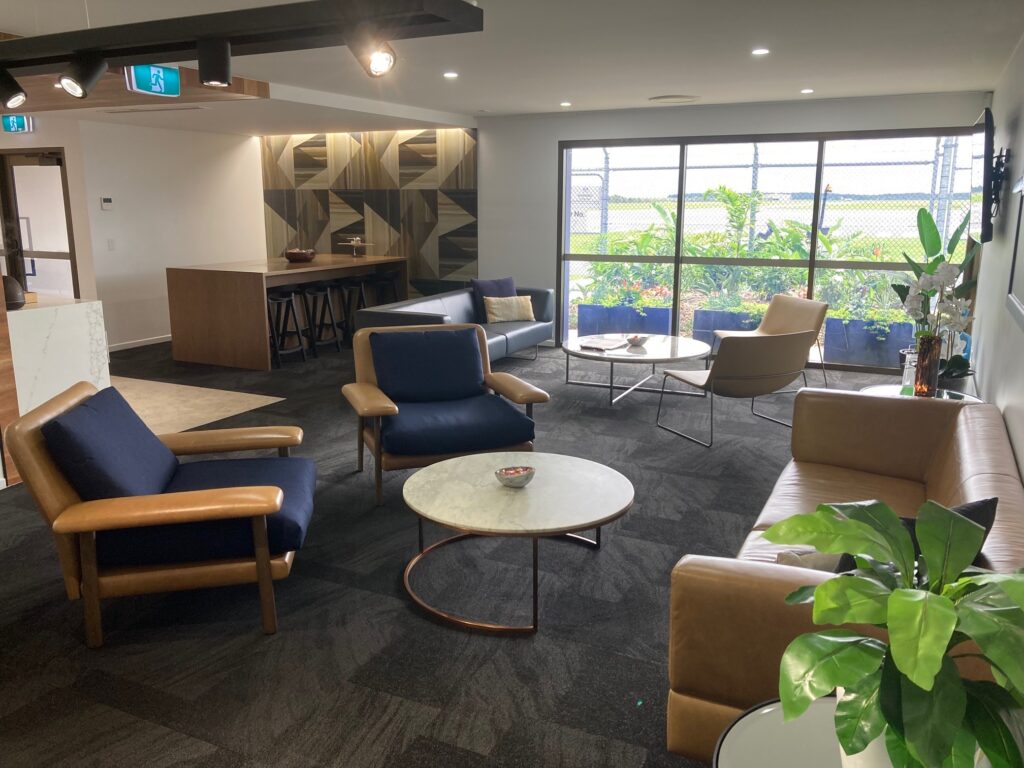 Jet Aviation – Brisbane waiting room with seats