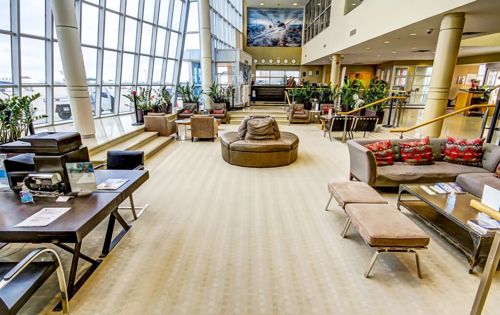 Lobby of Skyservice FBO - Toronto