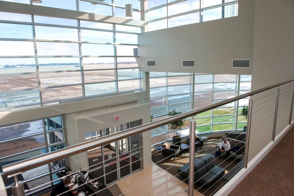 Fort Wayne Aero Center building inside