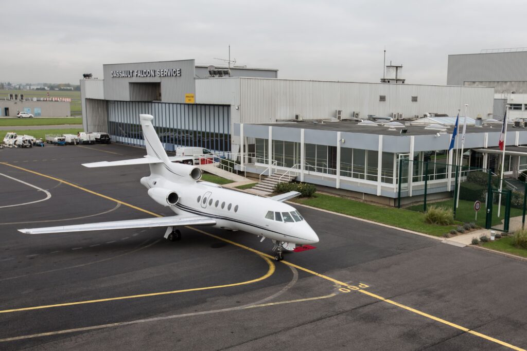 Aircraft at the hangar