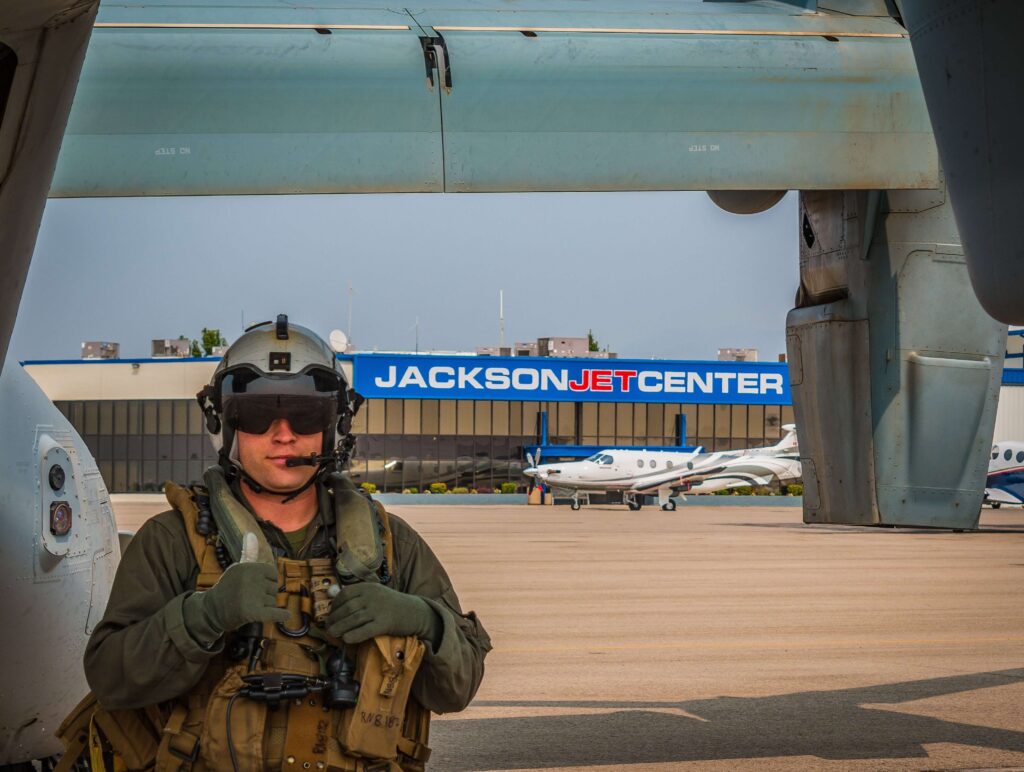Ramp with military aircraft