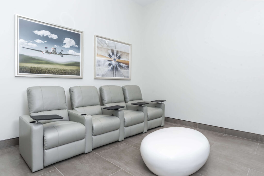 Four big armchairs and table