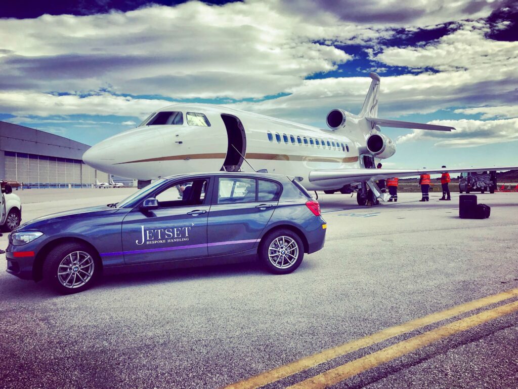 JetSet Services car and plane
