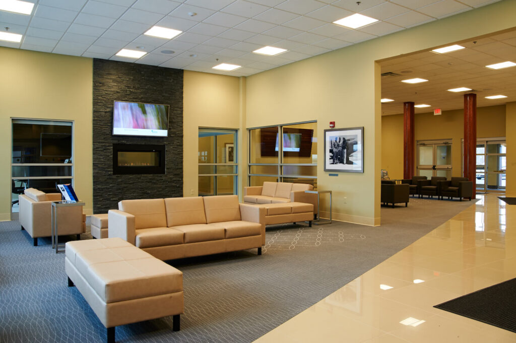 B. Coleman Aviation passenger lobby