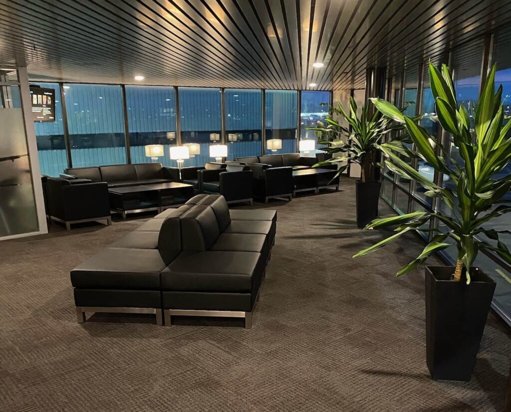 Lounge area at the Skyservice Vancouver airport