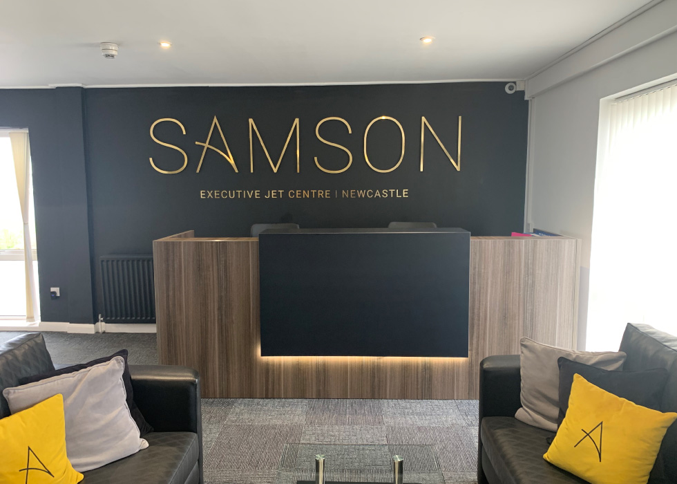 Samson Executive Jet Centre front desk